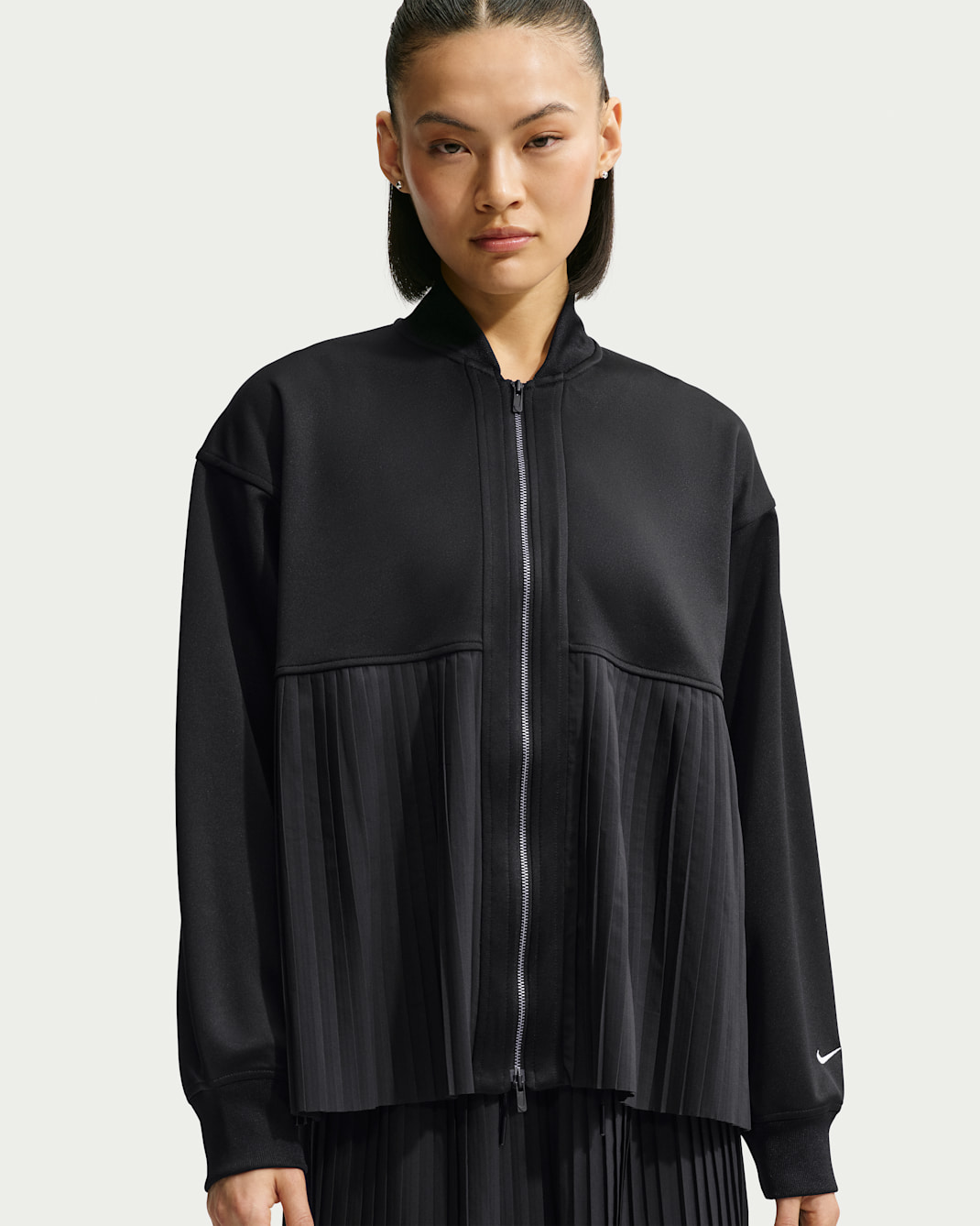 Nike Sportswear Women's Pleated Jacket - Black/Sail