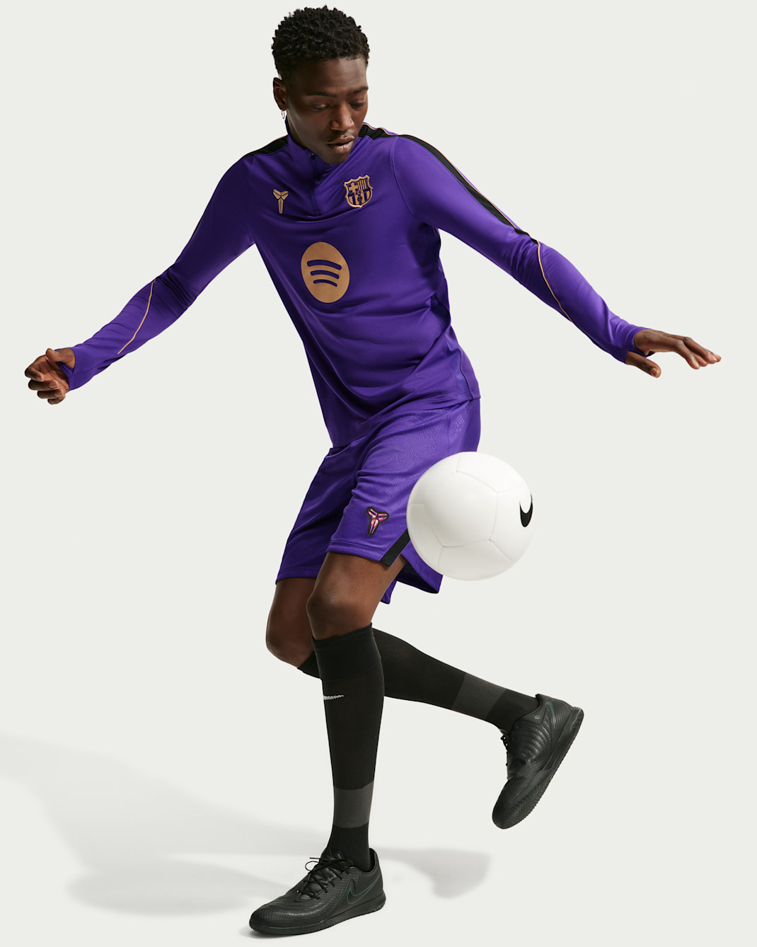 FC Barcelona Strike Away Men's Kobe Dri-FIT Soccer Knit Drill Top