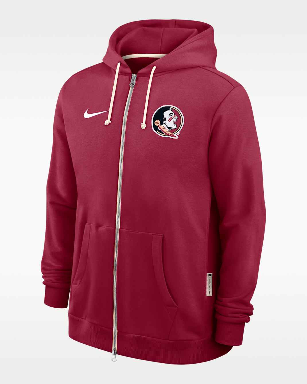 Florida State Sideline Men's Nike Dri-FIT College Full-Zip Hoodie - Garnet