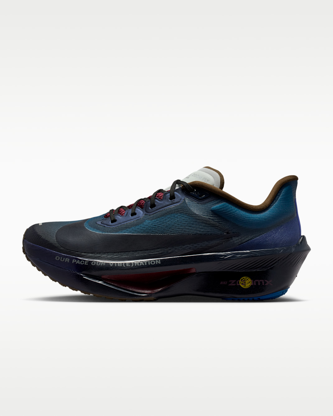 Nike Zoom Fly 6 Men's Road Racing Shoes - Court Blue/Burgundy Ash/Deep Royal Blue/Obsidian