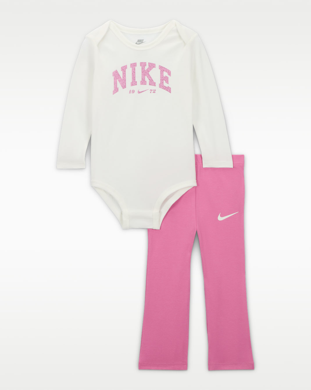 Conjunto de body de 2 piezas para bebé (12 a 24 meses) Nike Swoosh Spirit - Flamenco mágico