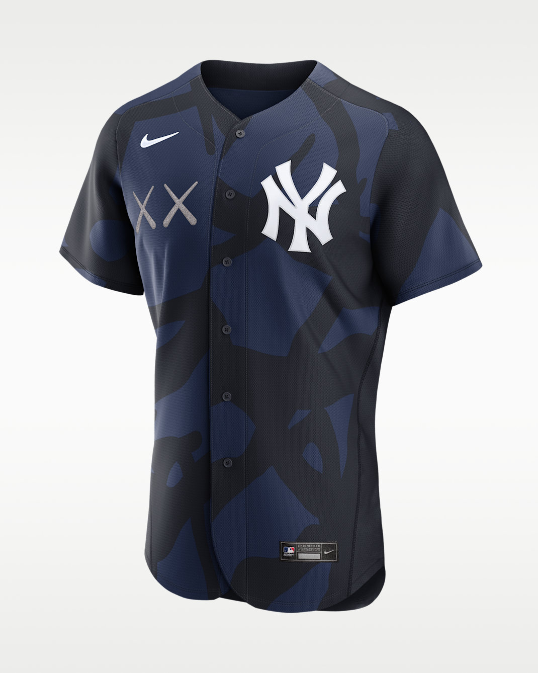 New York Yankees Men's Nike x KAWS MLB Authentic Jersey - Midnight Navy