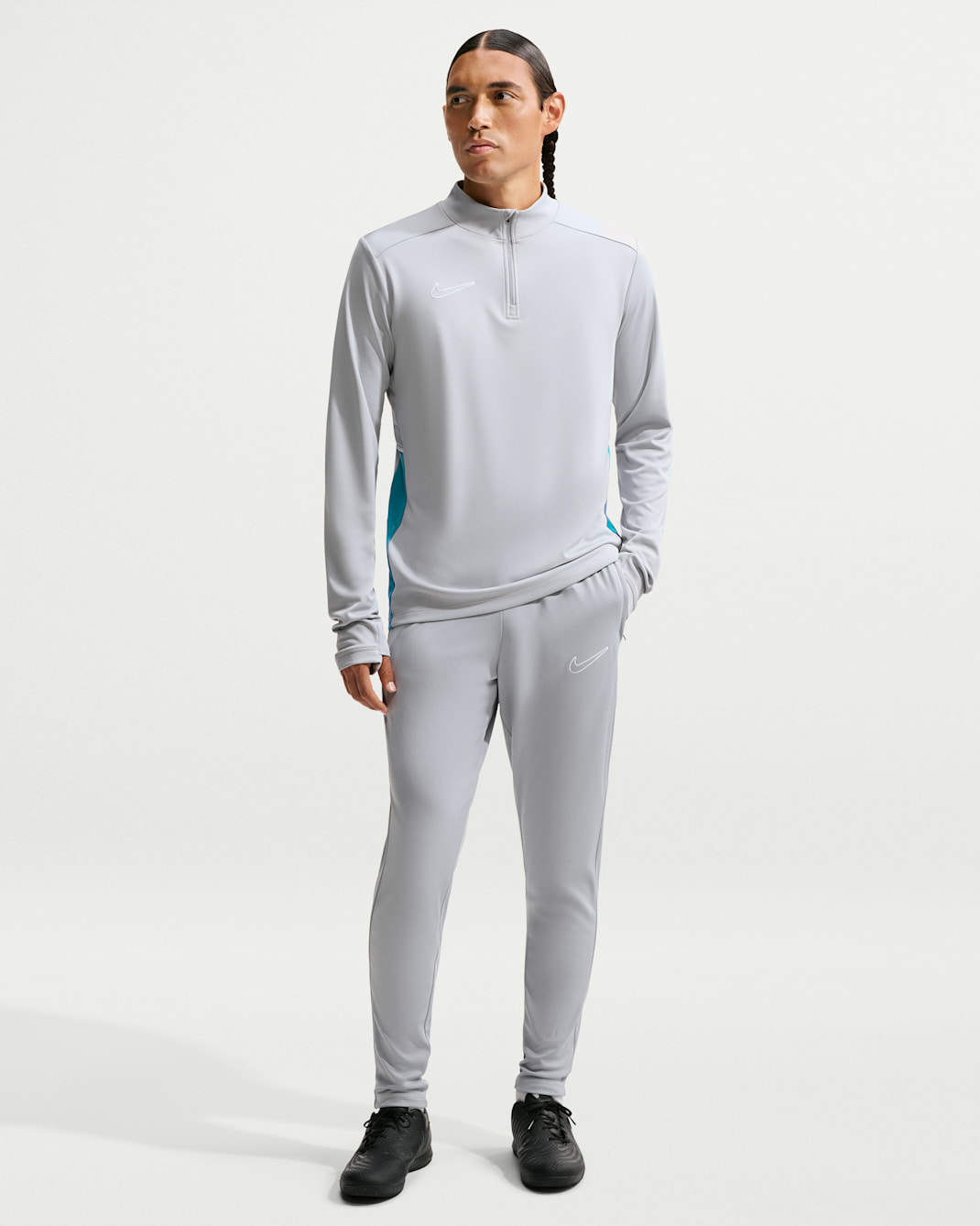 Nike Academy Men's Dri-FIT Soccer Pants - Wolf Grey/Energy/White/White