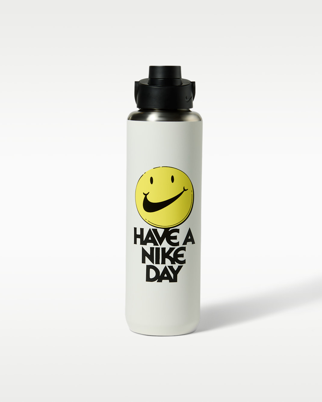Nike Recharge Stainless Steel Chug Bottle (32 oz) - Summit White/Black/Yellow Pulse