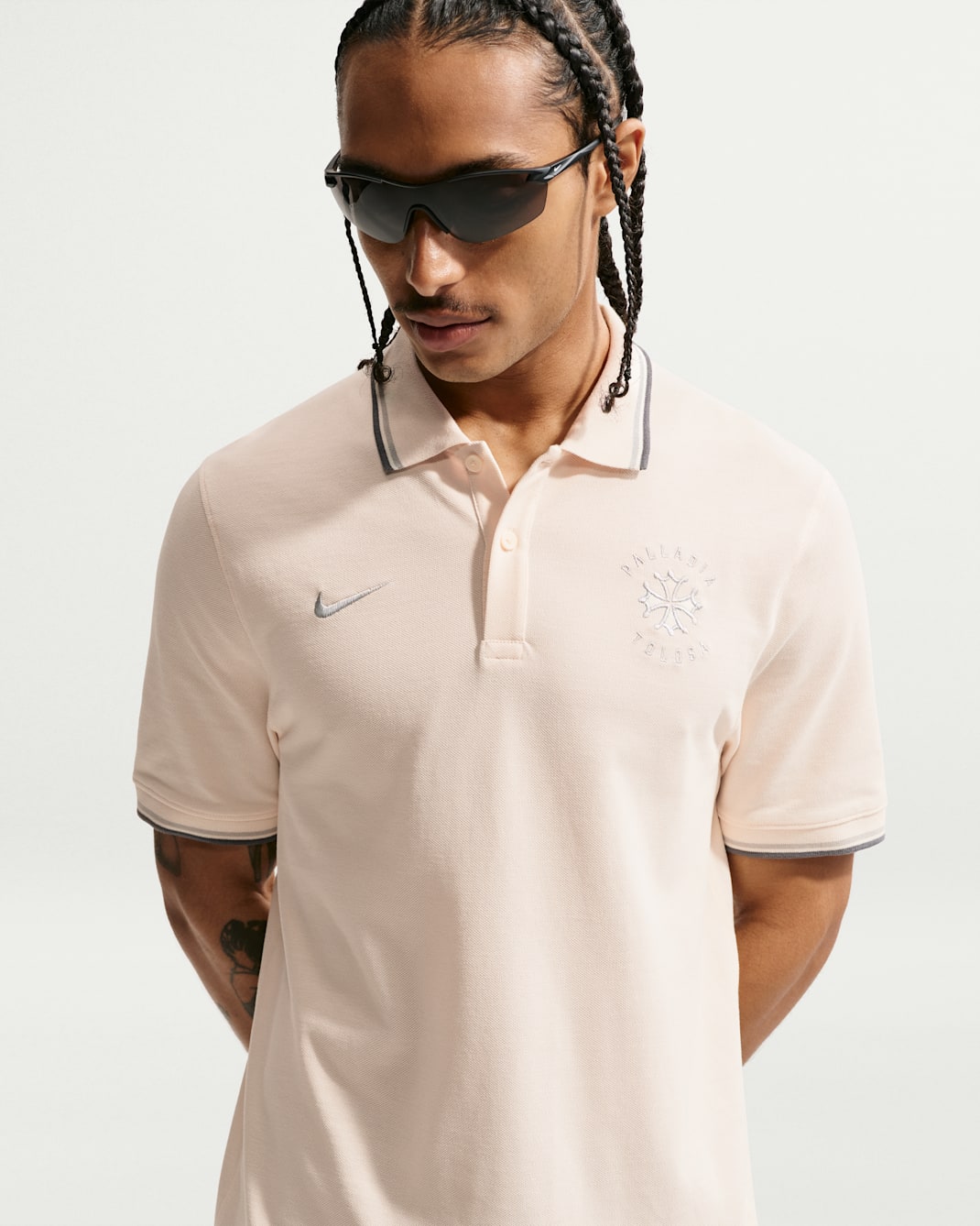 Unisex piké polo tričko Nike Capitolium Stade Toulousain X Toulouse FC - Natural/Pewter Grey