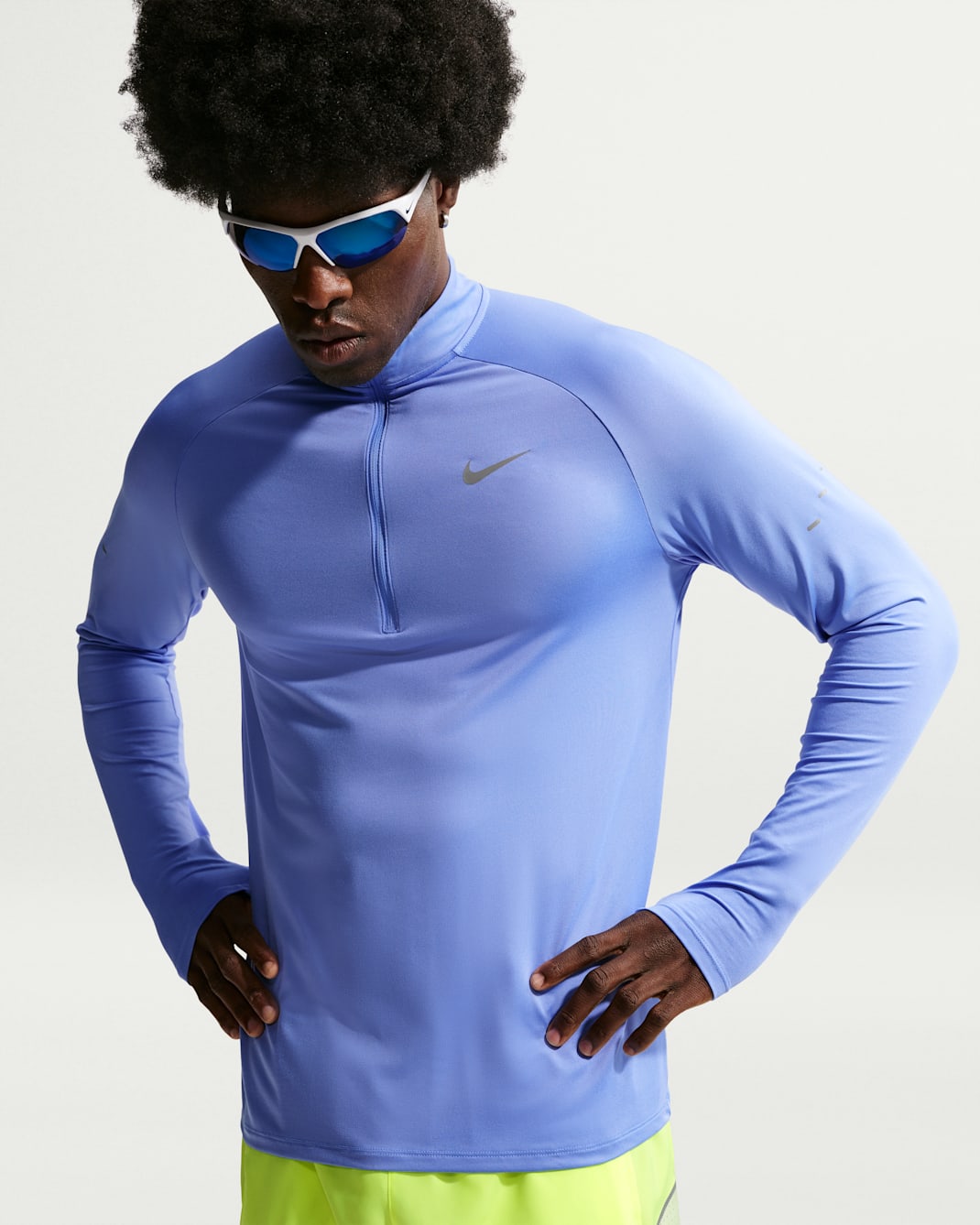 Nike Stride Men's Dri-FIT 1/2-Zip Running Mid Layer - Royal Pulse