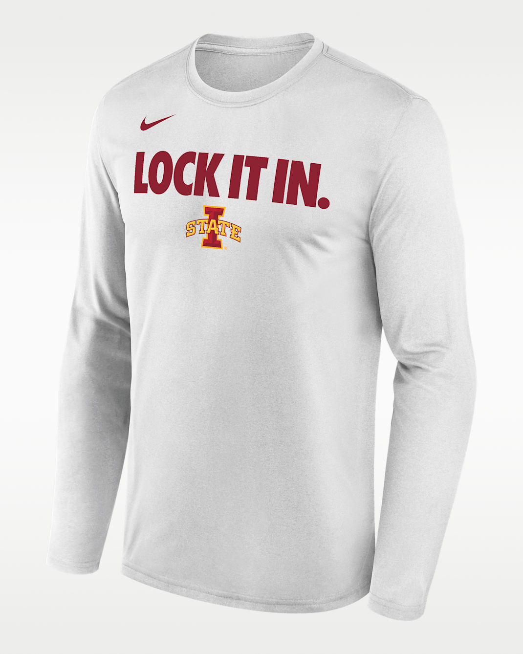 Iowa State 2026 On-Court Bench Men's Nike Dri-FIT College Long-Sleeve T-Shirt