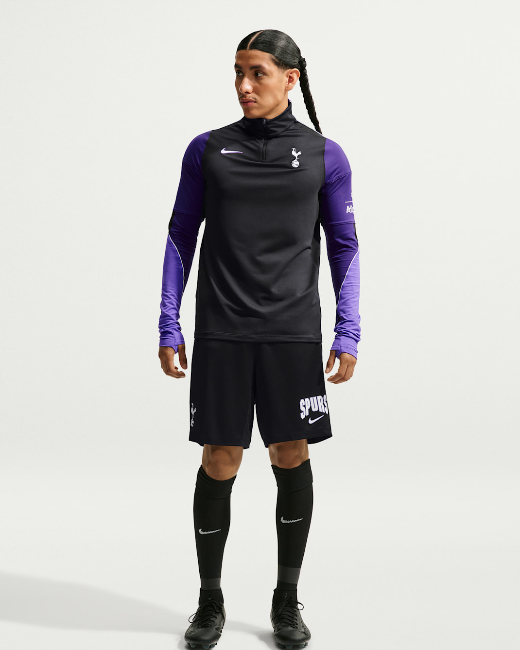 Tottenham Hotspur Strike Third Men's Nike Dri-FIT Football Knit Shorts - Black/Black/White
