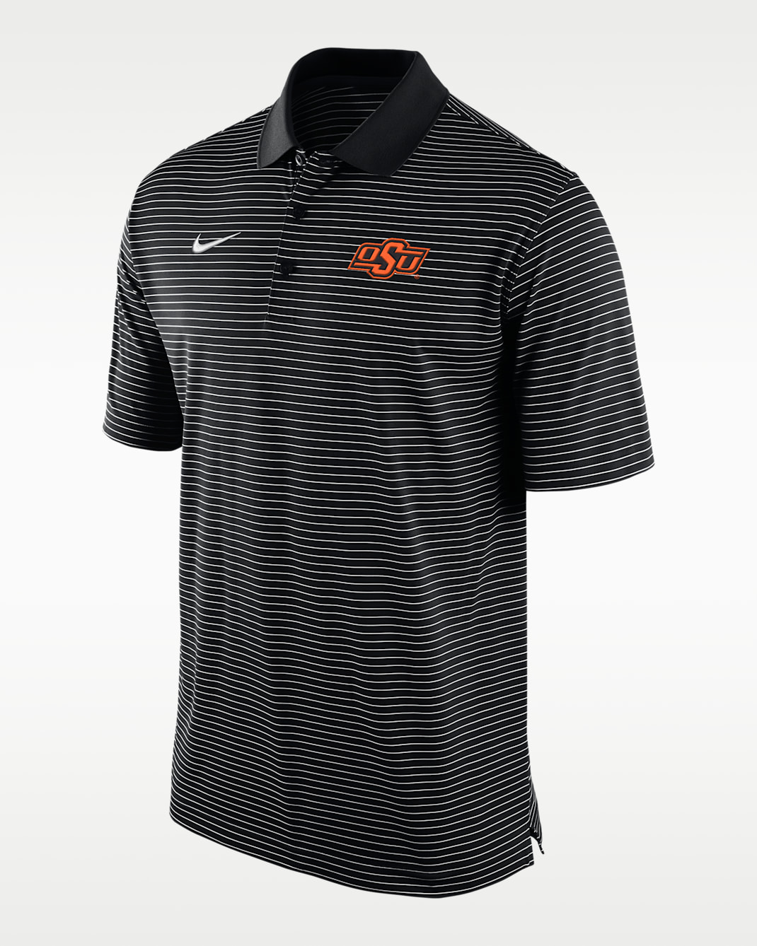 Polo universitario Nike Dri-FIT para hombre Oklahoma State Tour - Negro