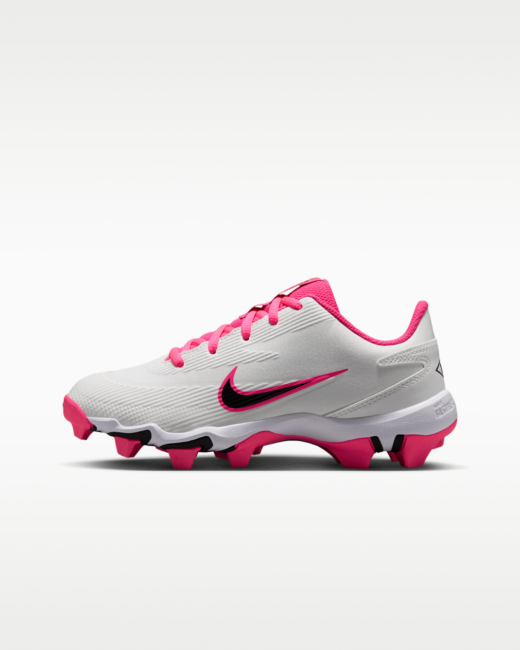 Diamond Clutch Big Kids' Softball Cleats - Summit White/Hyper Pink/Black