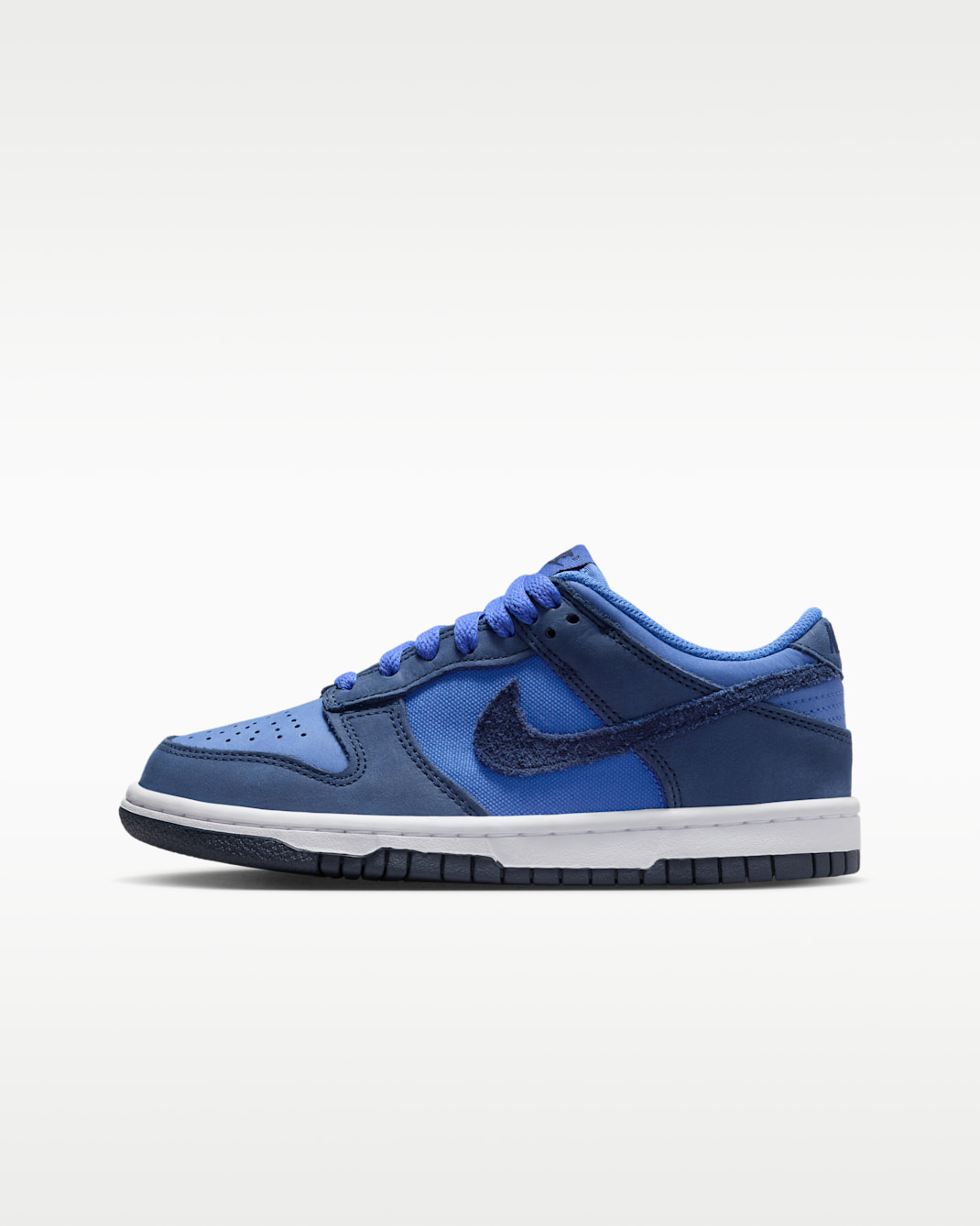 Nike Dunk Low SE Older Kids' Shoes - Comet Blue/White/White/Midnight Navy