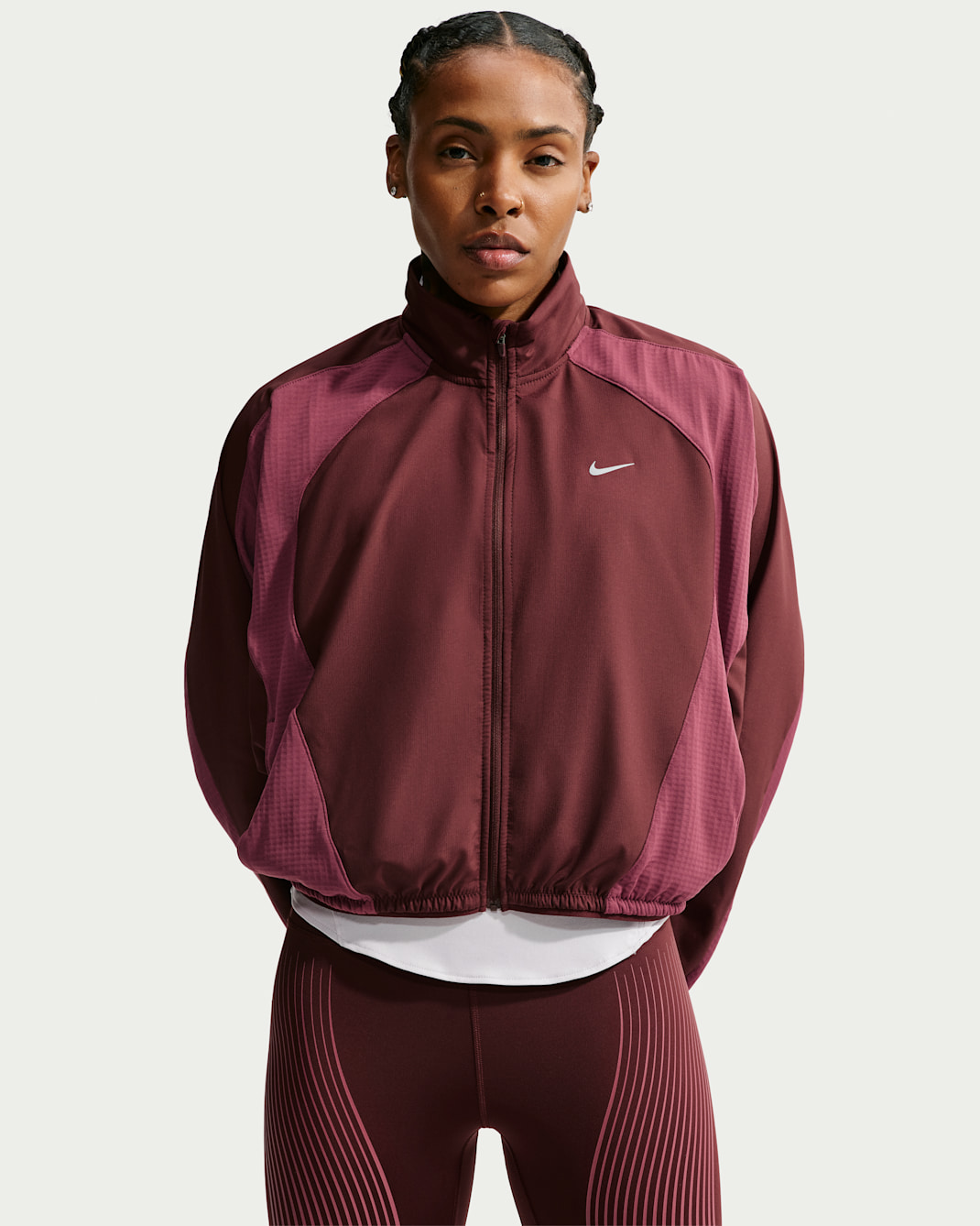 Nike Swift Therma-FIT Laufjacke (Damen) - Mystic Dates/Pink Smoke/Pink Smoke