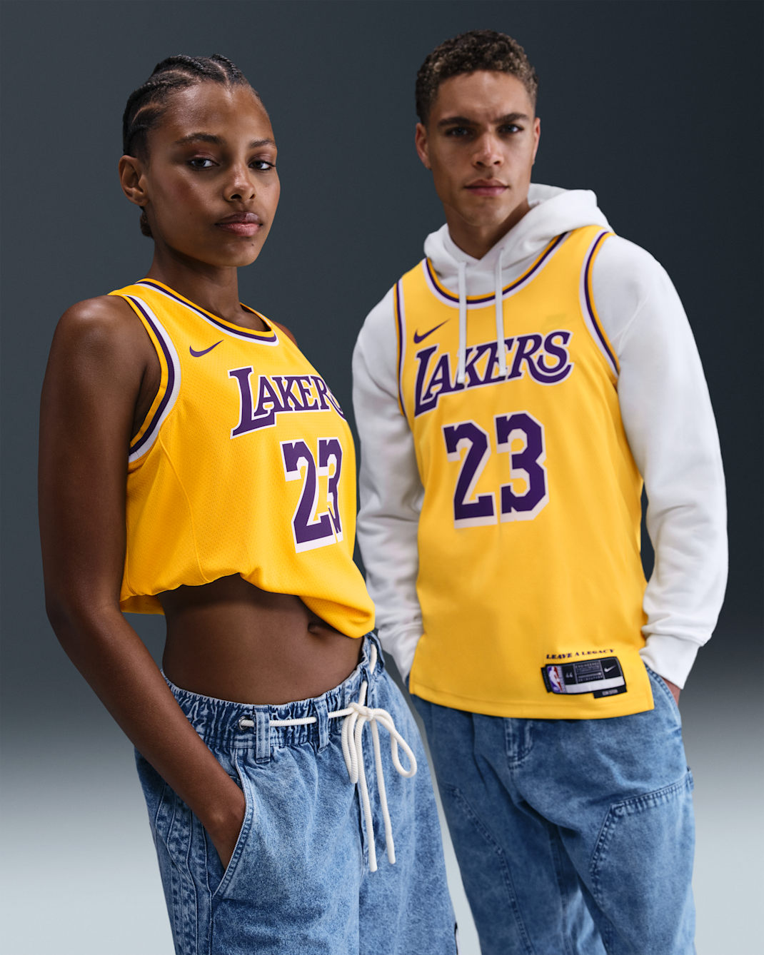 Los Angeles Lakers Icon Edition Men's Nike Dri-FIT NBA Swingman Jersey - Amarillo