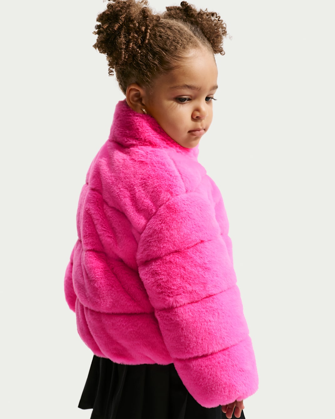 Nike Toddler Quilted Faux Fur Jacket