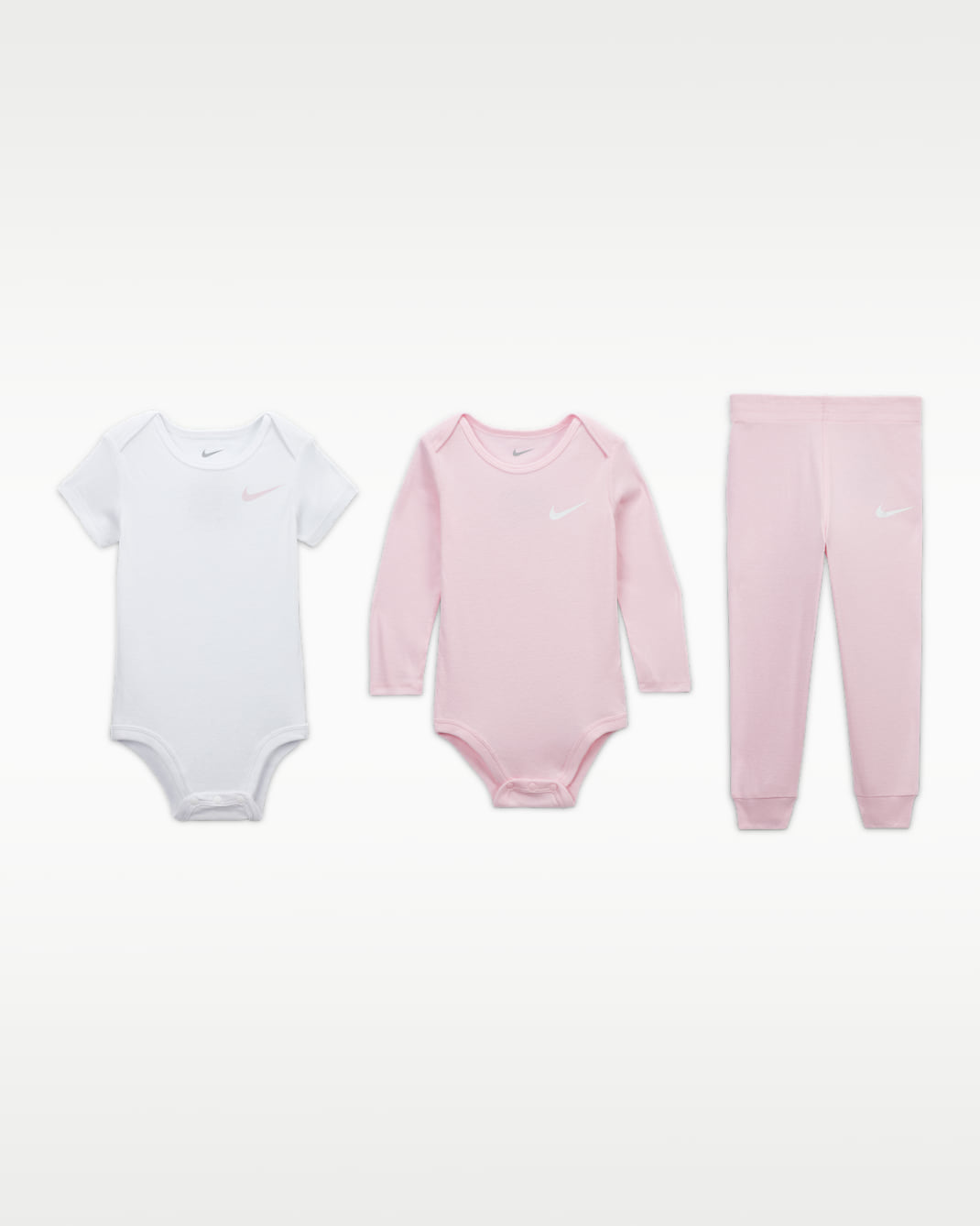 Nike Baby Essentials Baby 3-Piece Pants Set - Pink Foam