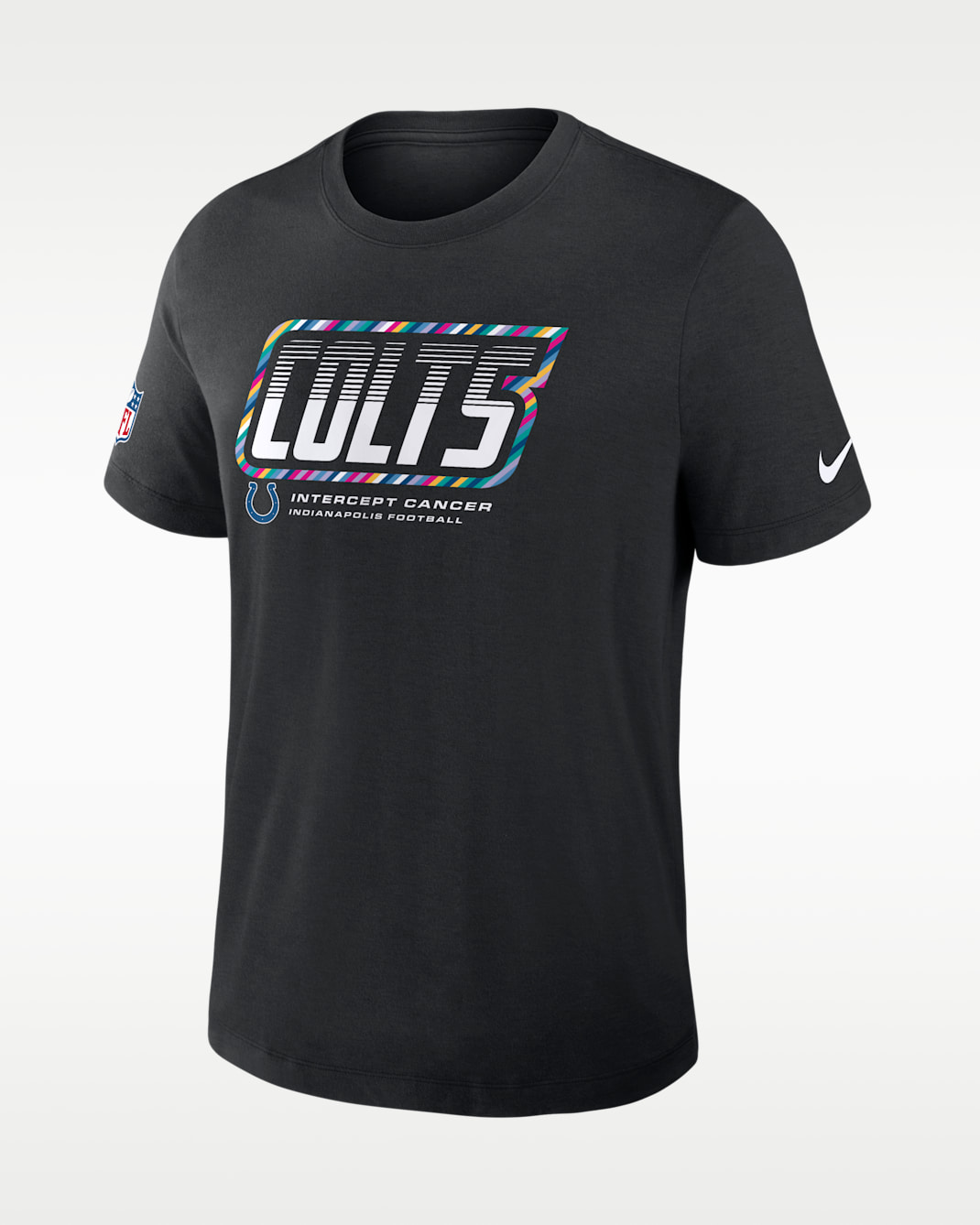 Playera Nike Dri-FIT de la NFL para hombre Indianapolis Colts Crucial Catch Sideline - Negro
