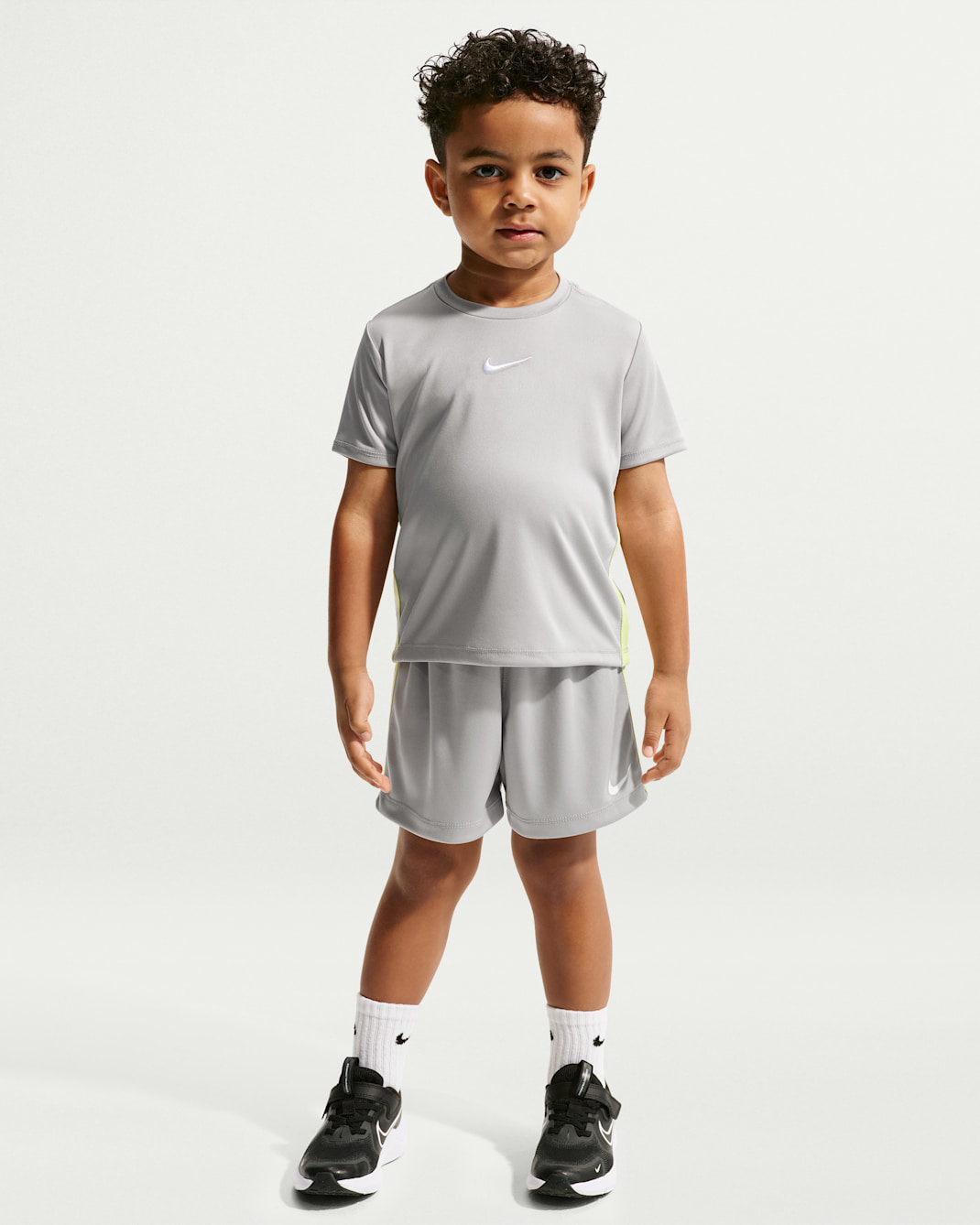 Nike Toddler Dri-FIT 2-Piece Sport Shorts Set - Light Smoke Grey