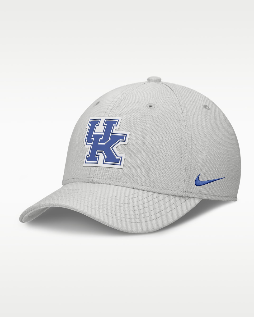 Kentucky Rise Practice Swoosh Men's Nike Dri-FIT College Hat - Grey