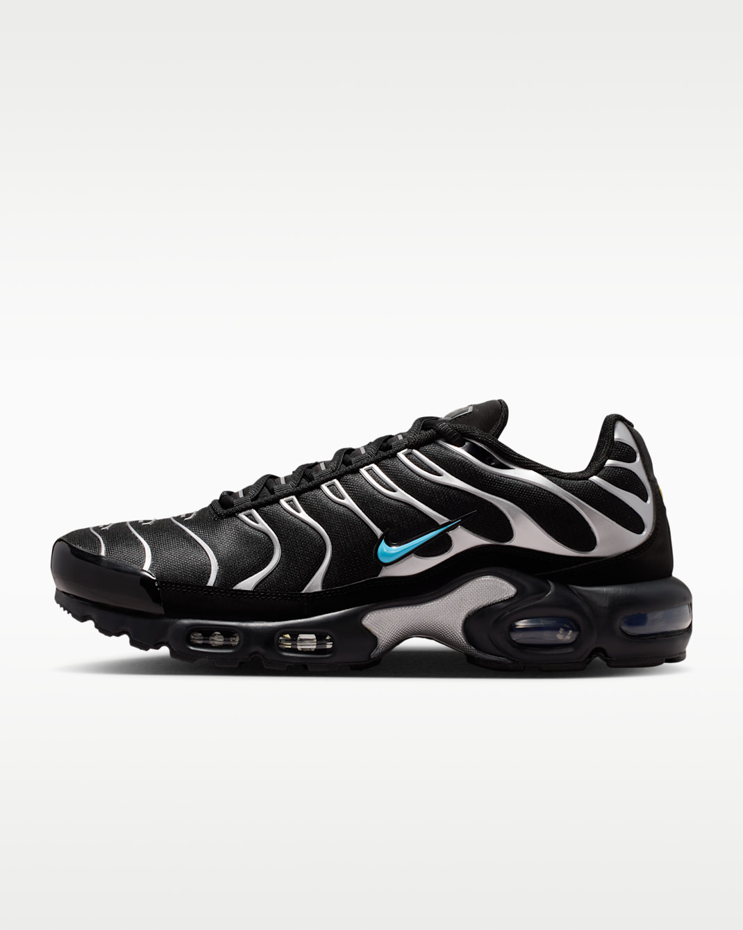 Nike Air Max Plus Premium Men's Shoes - Black/Chrome/Gamma Blue