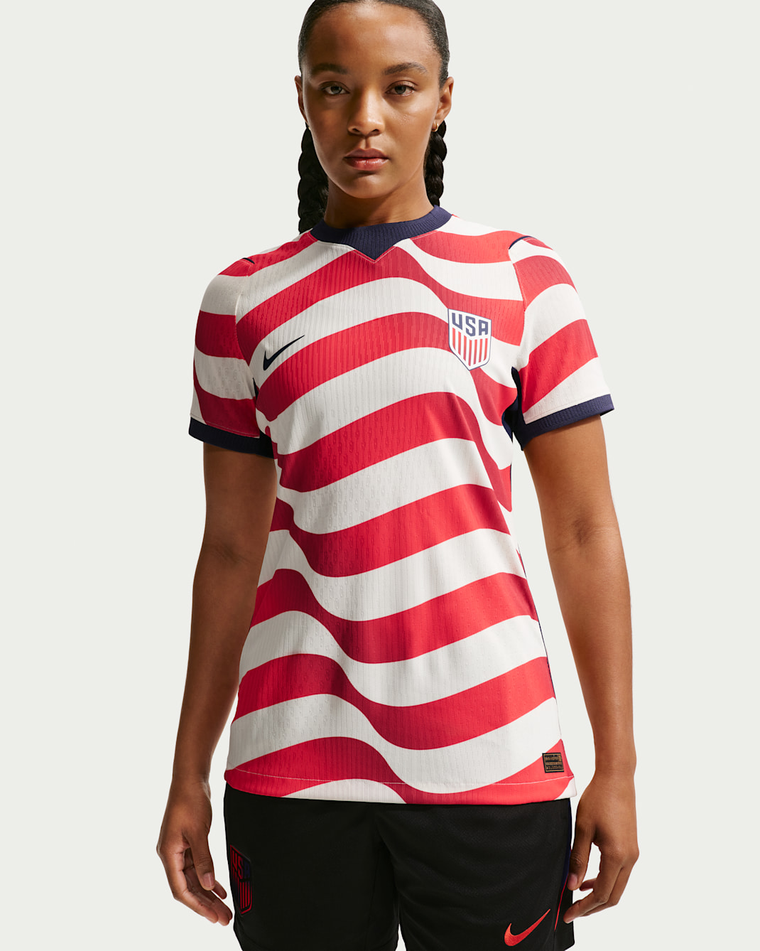 USMNT 2026/27 Match Home Women's Nike Aero-FIT Soccer Authentic Jersey - Sail/Midnight Navy/Midnight Navy