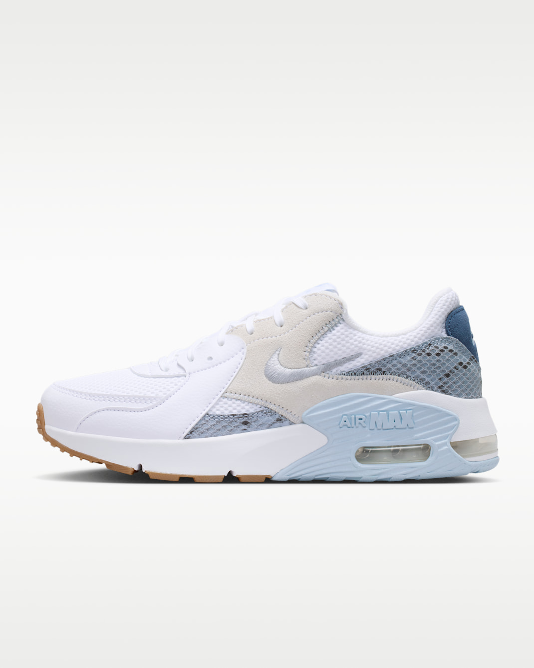 Nike Air Max Excee Premium Women's Shoes - White/Hydrogen Blue/Mystic Navy/Wolf Grey