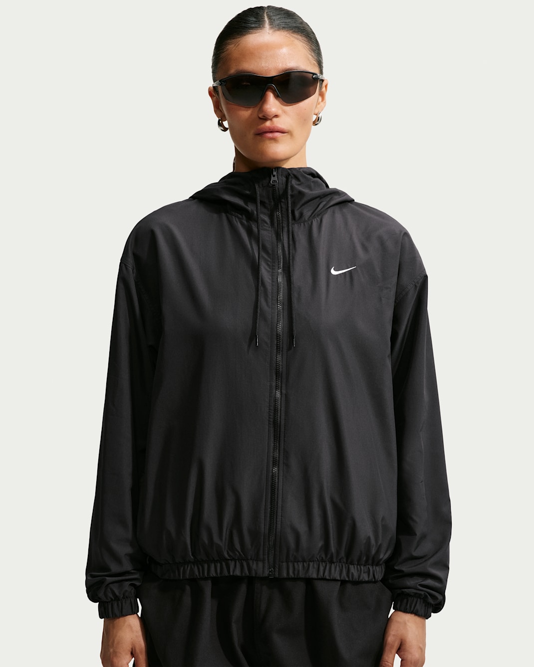Nike Sportswear Women's Loose Hooded UV Jacket - Black/Sail