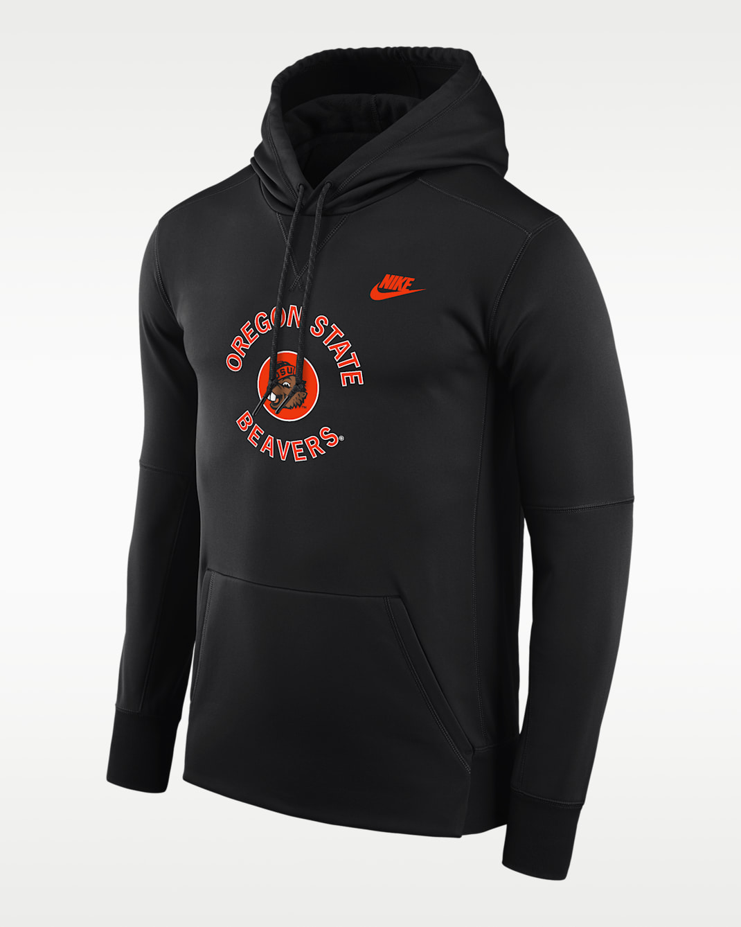 Oregon State Men's Nike College Dri-FIT Pullover Hoodie - Black