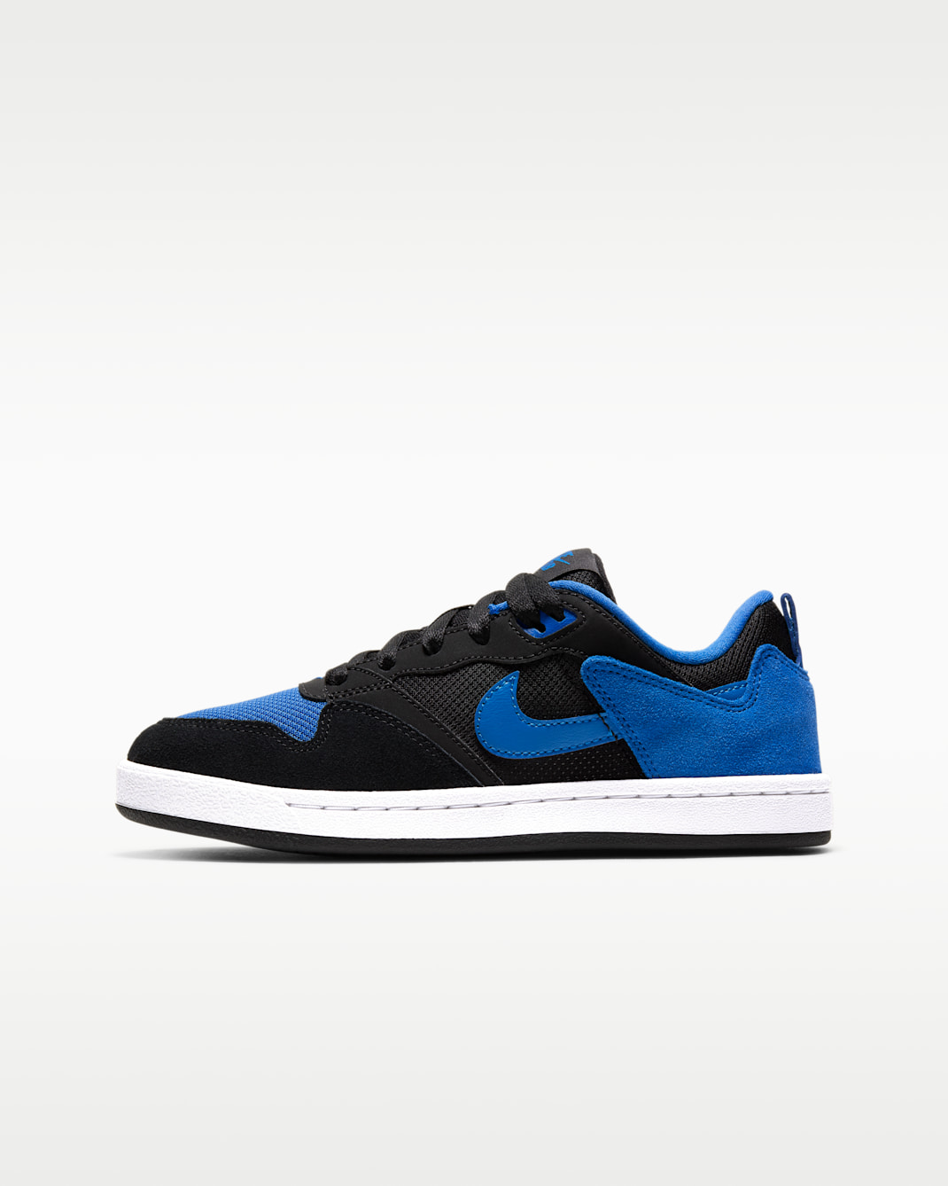 Nike SB Alleyoop Big Kids' Skate Shoes - Black/Black/Royal Blue