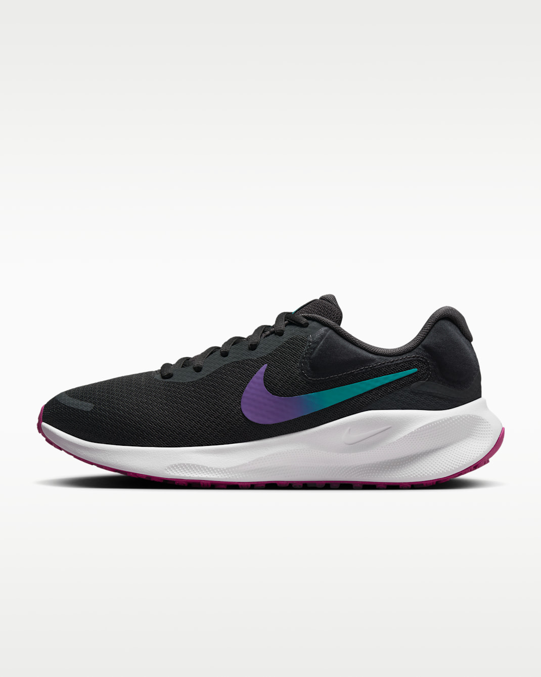 Nike Revolution 7 Women's Road Running Shoes - Dark Smoke Grey/Hyper Violet/White/Dusty Cactus