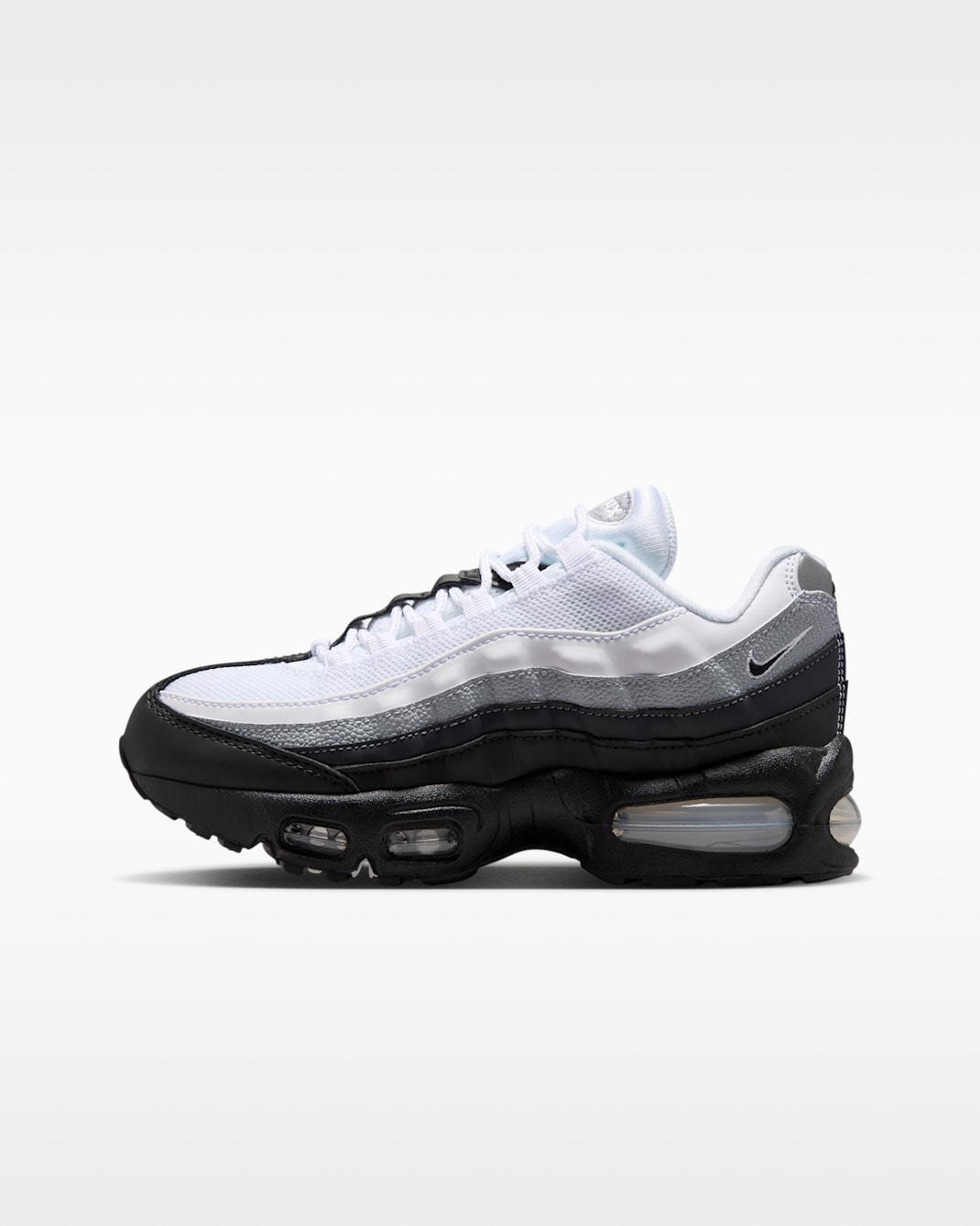 Nike Air Max 95 Big Bubble Older Kids' Shoes - Black/White/Wolf Grey/Black