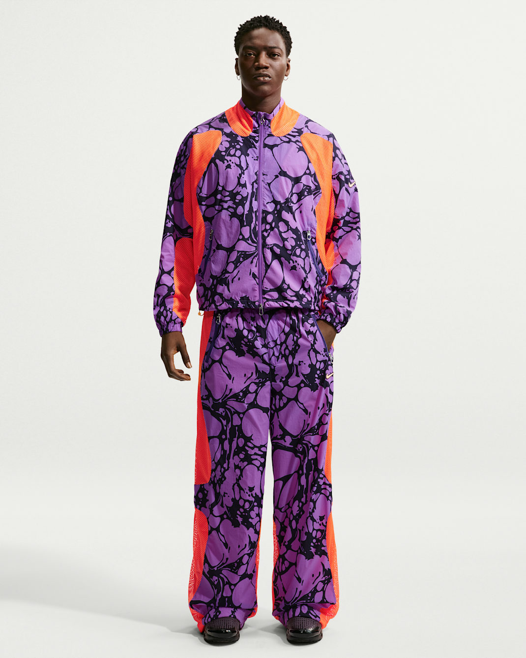 Nike Project F.R.O.G. Men's Gooey Track Pants - Bright Violet/Total Orange/Tangerine Tint