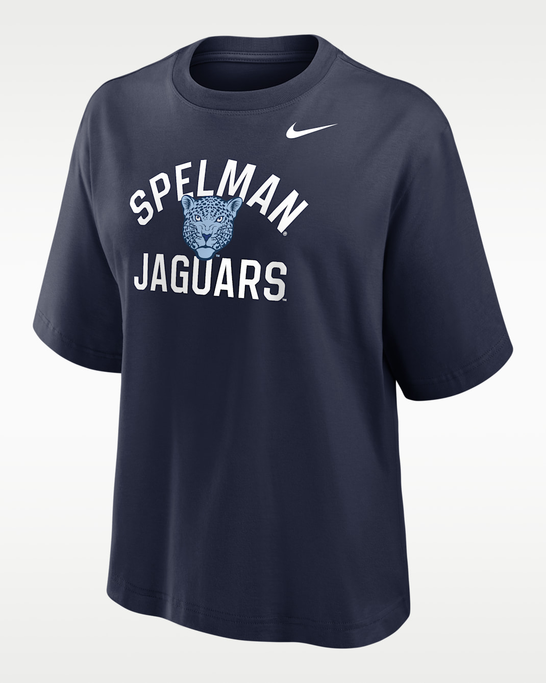 Nike College (Spelman College) Women's Boxy T-Shirt - College Navy