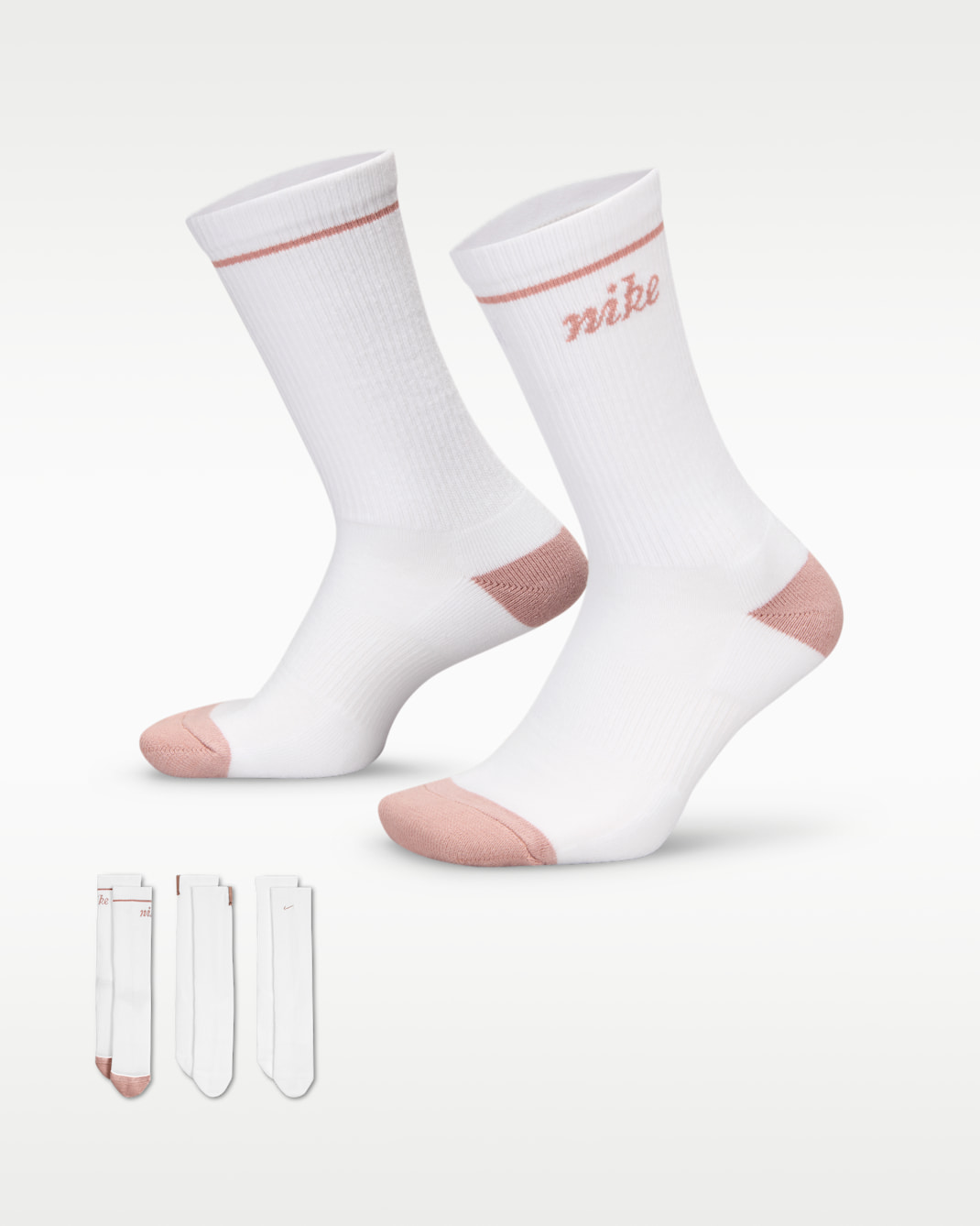 Nike Everyday Plus Cushioned Crew Socks (3 Pairs) - Multi-Colour