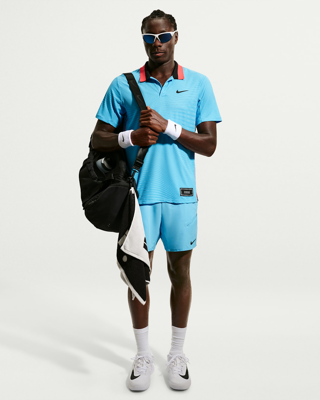 NikeCourt Slam Men's Dri-FIT Tennis Shorts - Baltic Blue/Black