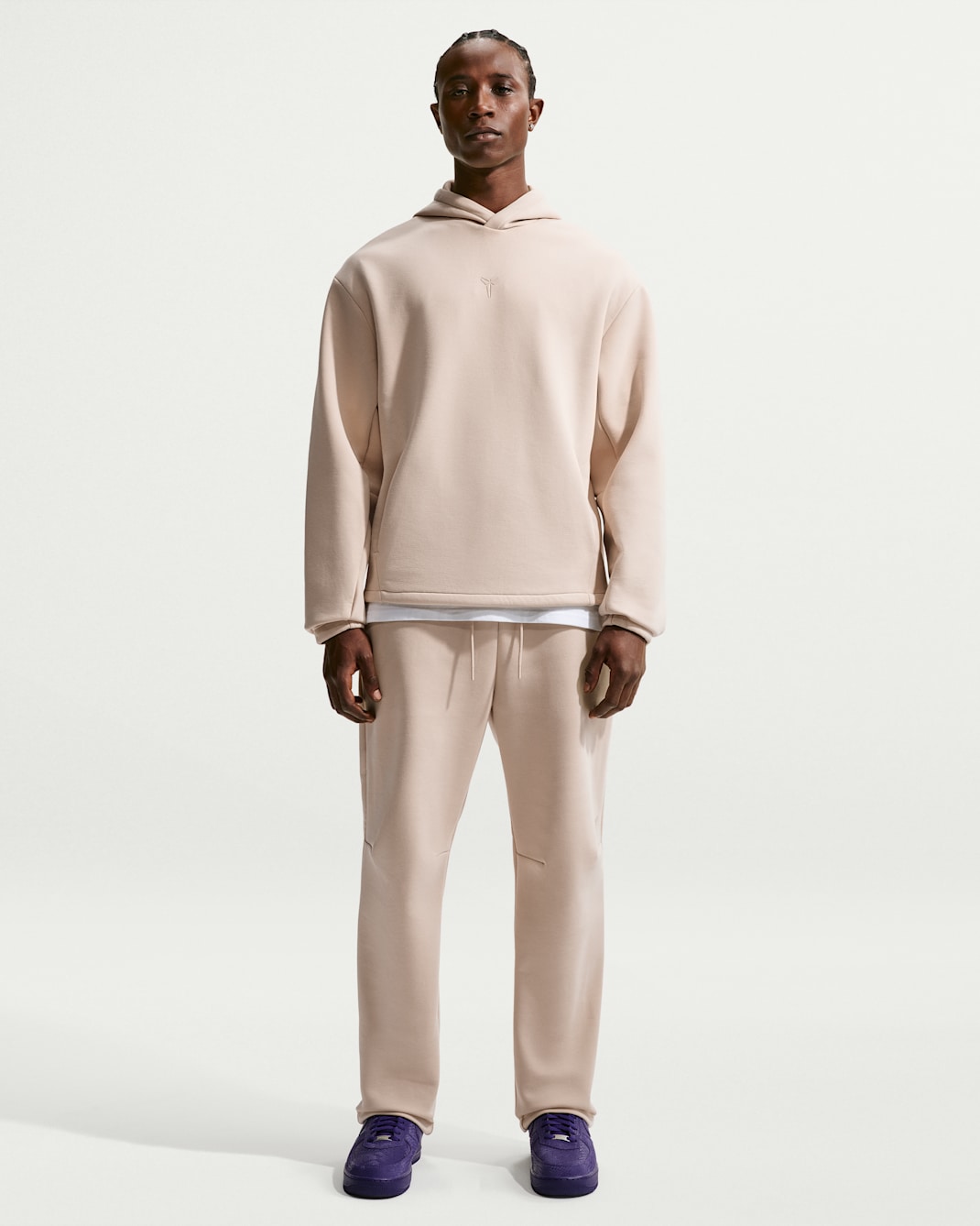 Calças de basquetebol de lã cardada Dri-FIT Kobe para homem - Sanddrift/Sanddrift