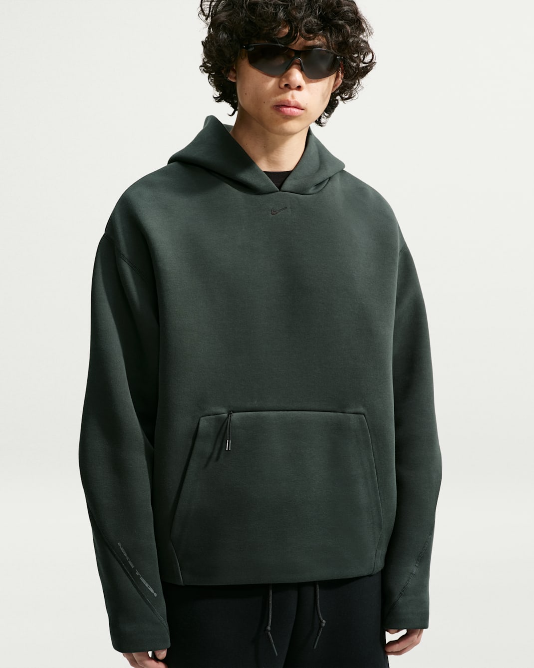 Sweat à capuche homme en tissu Fleece Nike Tech - Black Spruce/Noir