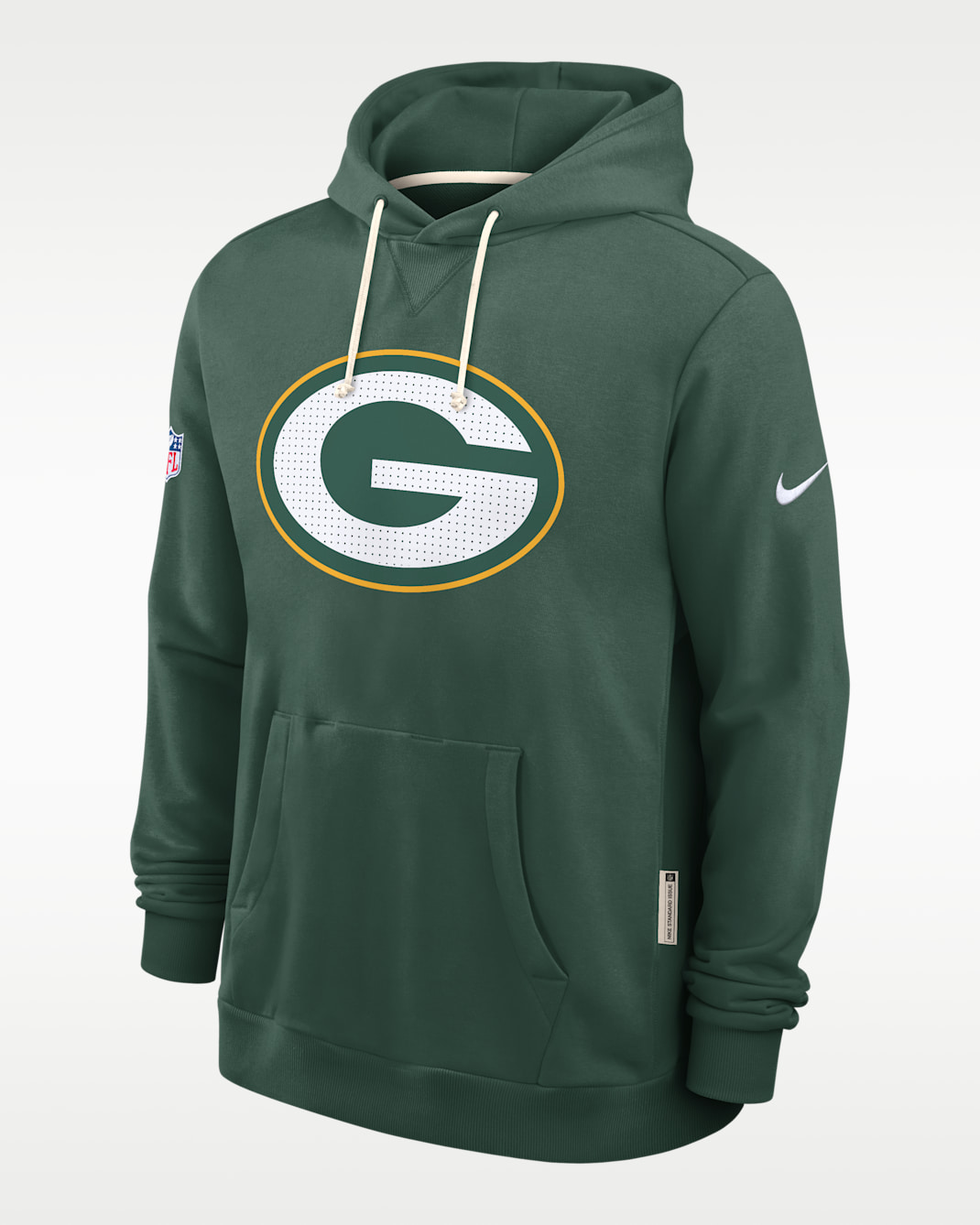 Sudadera con gorro sin cierre Nike Dri-FIT de la NFL para hombre Green Bay Packers Initial Home Sideline - Verde