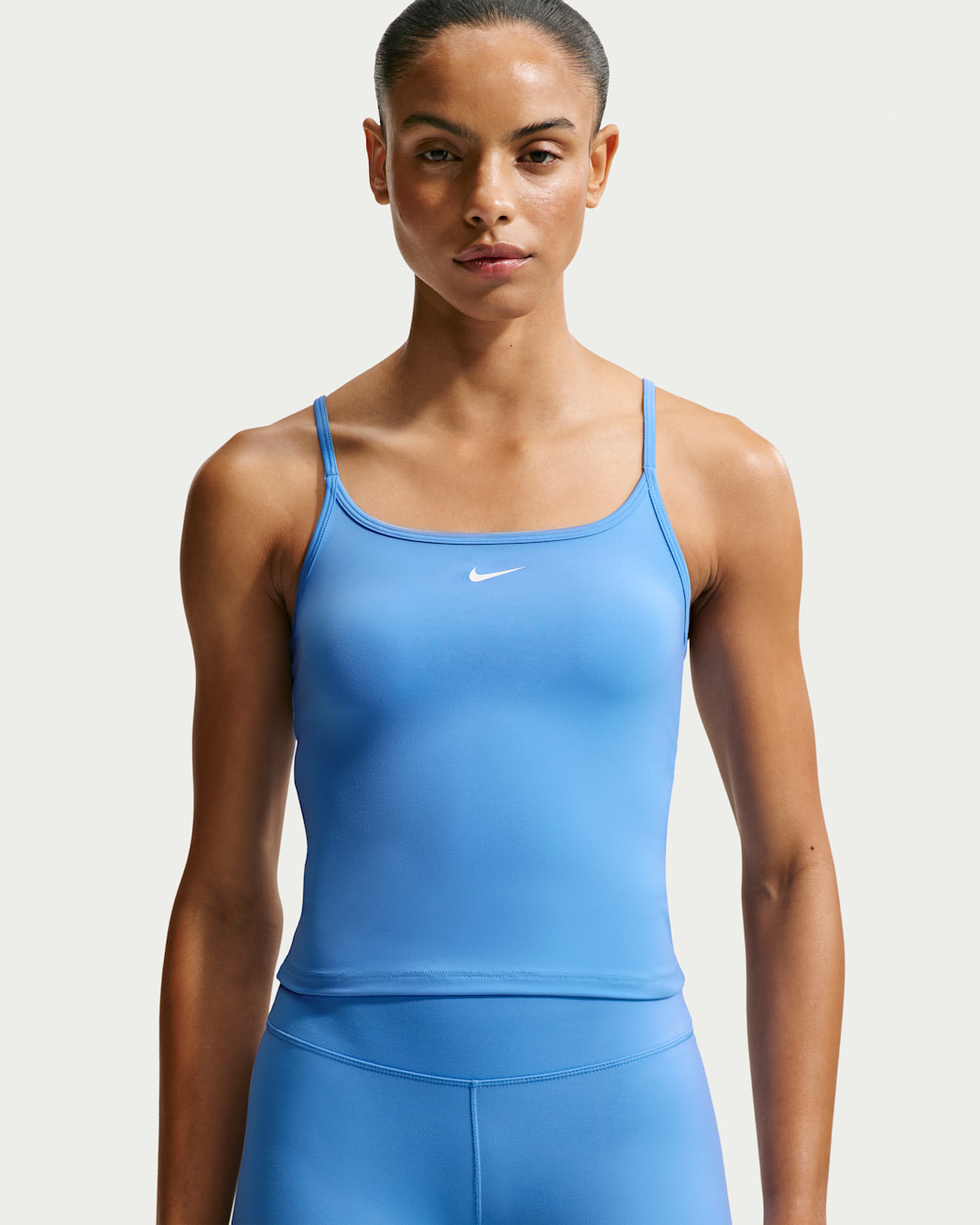 Nike One Fitted Women's Dri-FIT Cami Tank Top - University Blue/White