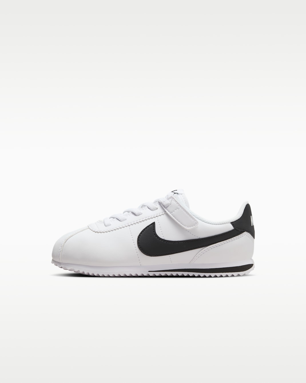 Nike Cortez EasyOn Younger Kids' Shoes - White/Black