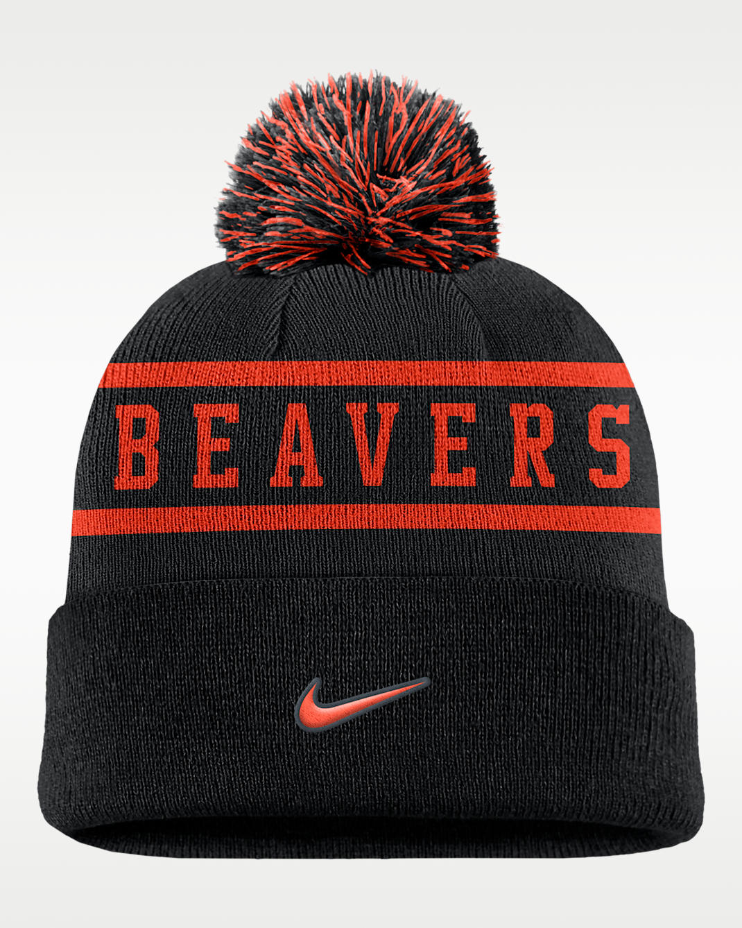 Oregon State Peak Men's Nike College Cuffed Pom Beanie