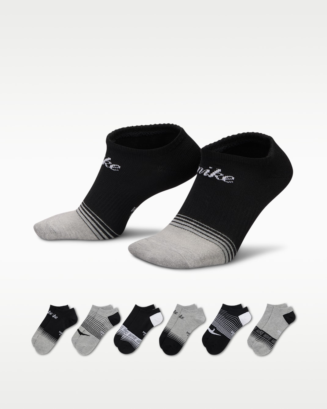 Nike Everyday leichte No-Show-Socken (6 Paar) - Multi-Color
