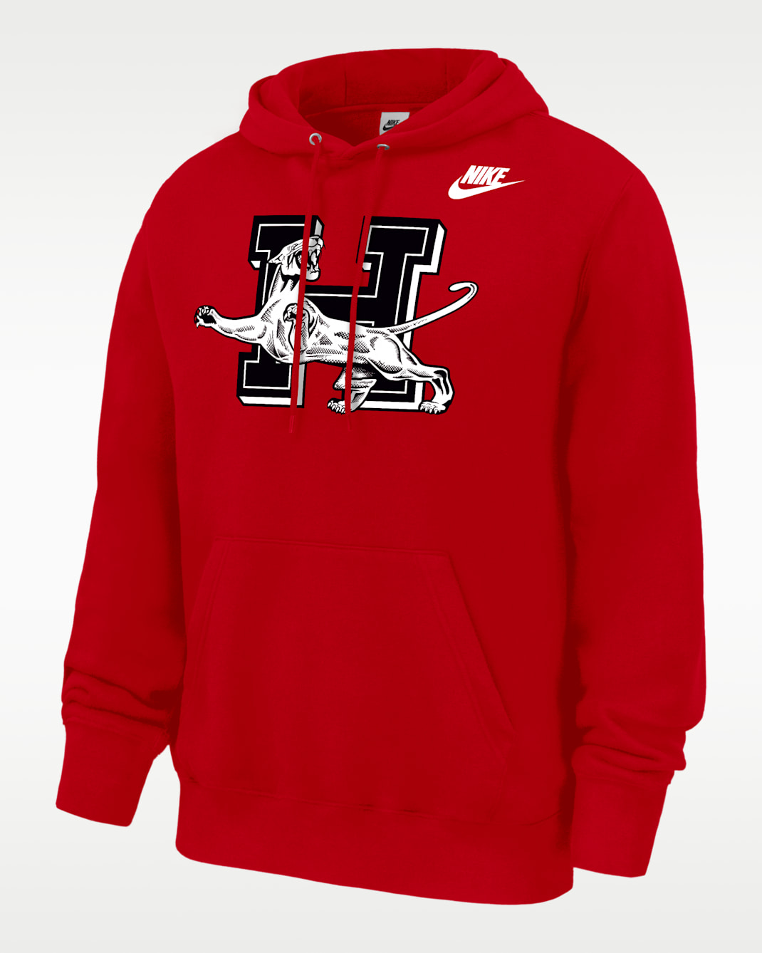 Houston Cougars Club Men's Nike Football Fleece Pullover Hoodie - University Red