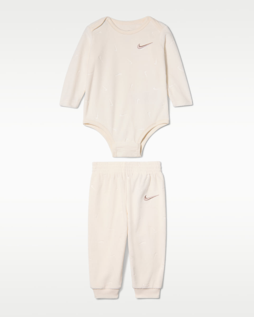 Nike Baby Essentials Baby Bodysuit and Trousers Set - Pale Ivory
