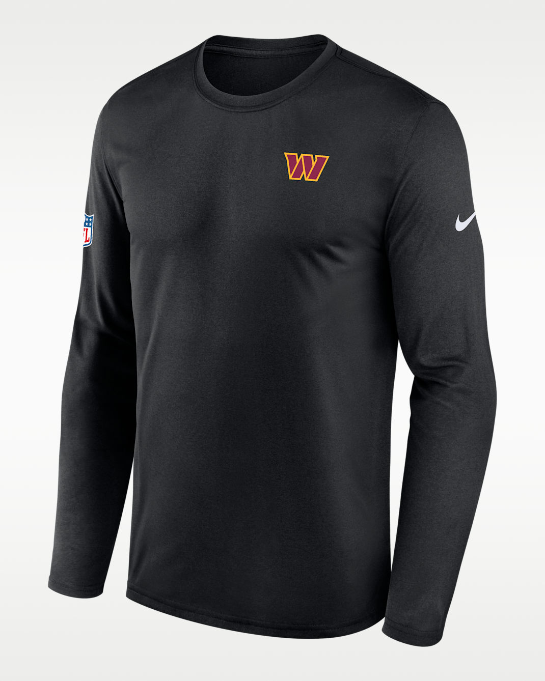 Washington Commanders Legend Small Logo Men's Nike Dri-FIT NFL Long-Sleeve T-Shirt - Black