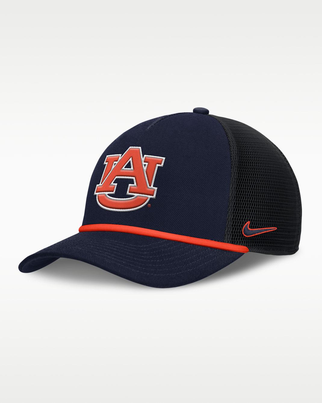 Gorra de rejilla universitaria Nike ajustable para hombre Auburn Primetime Rise - Azul marino