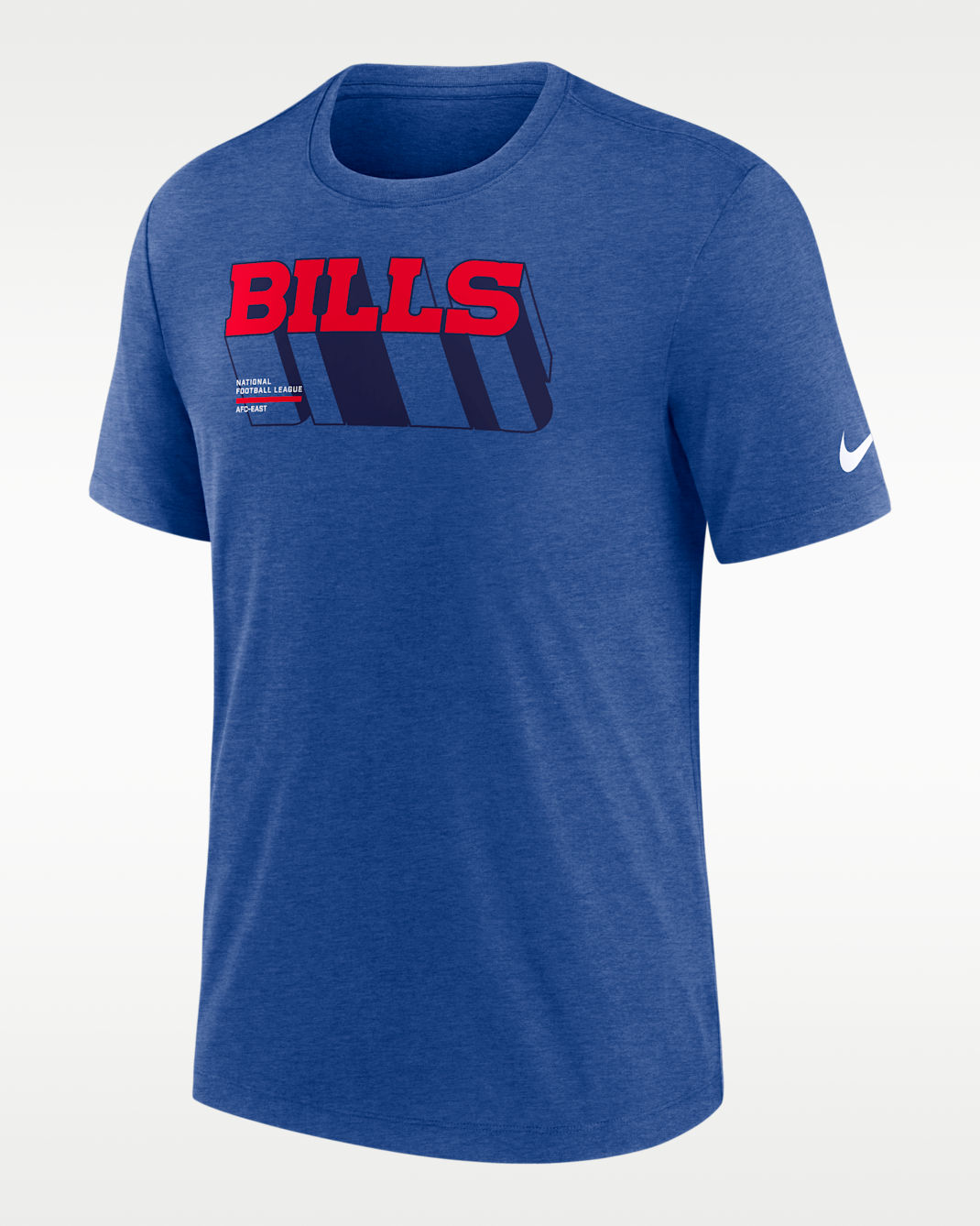 Buffalo Bills Long Pass Men's Nike NFL T-Shirt - Sport Royal Heather
