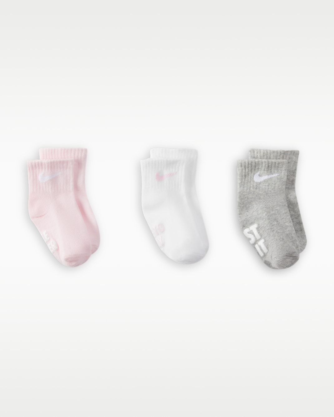 Nike Verbiage Gripper Socks (3 Pairs) Baby Socks