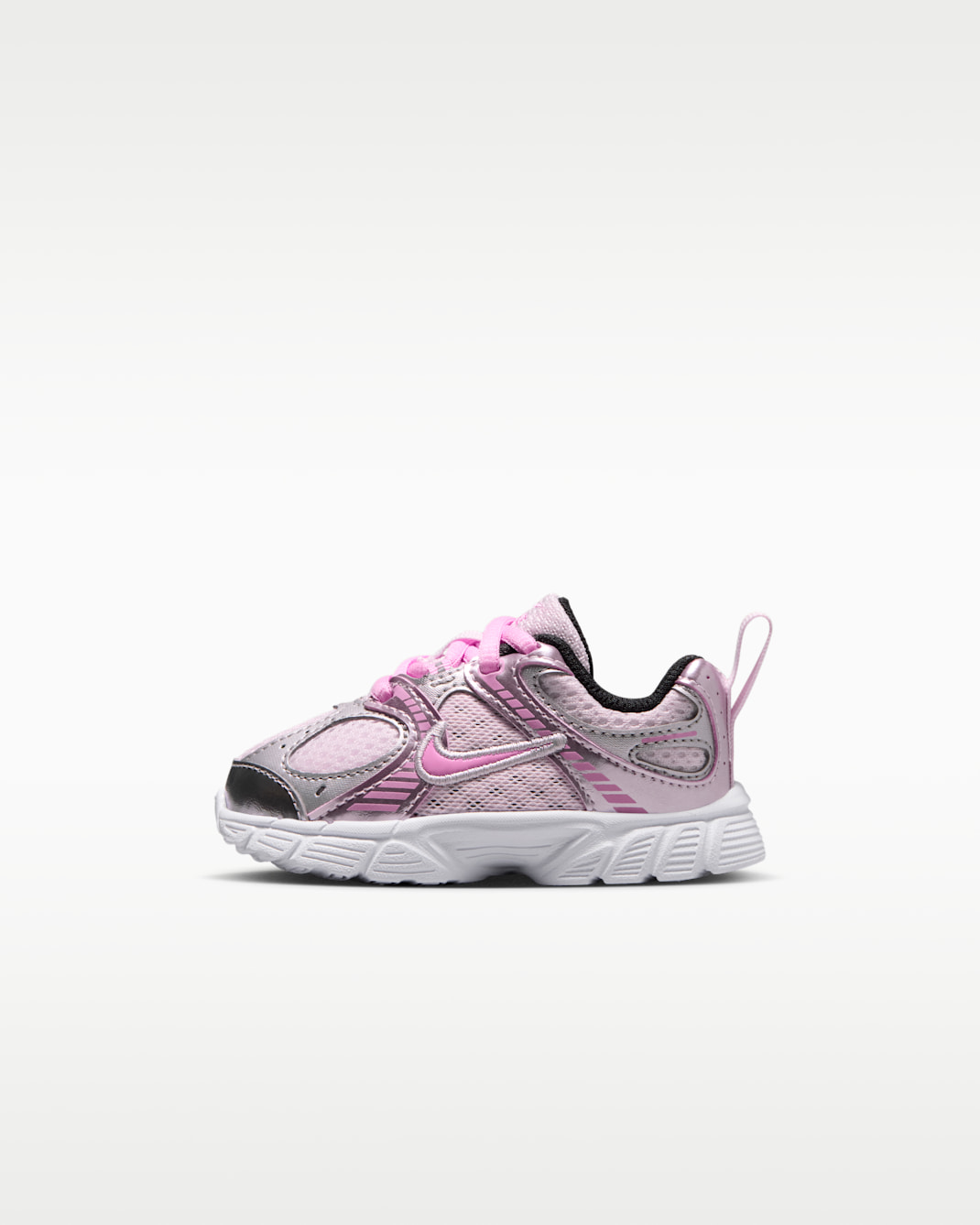 Nike V5 RNR Baby/Toddler Shoes (Classic laces) - Pearl Pink/Metallic Silver/White/Pink Rise