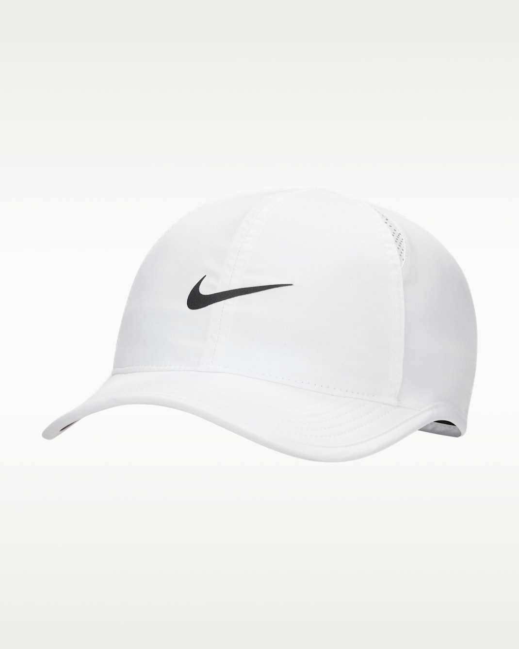 Nike Dri-FIT Club unstrukturierte Featherlight Cap - Weiß/Schwarz