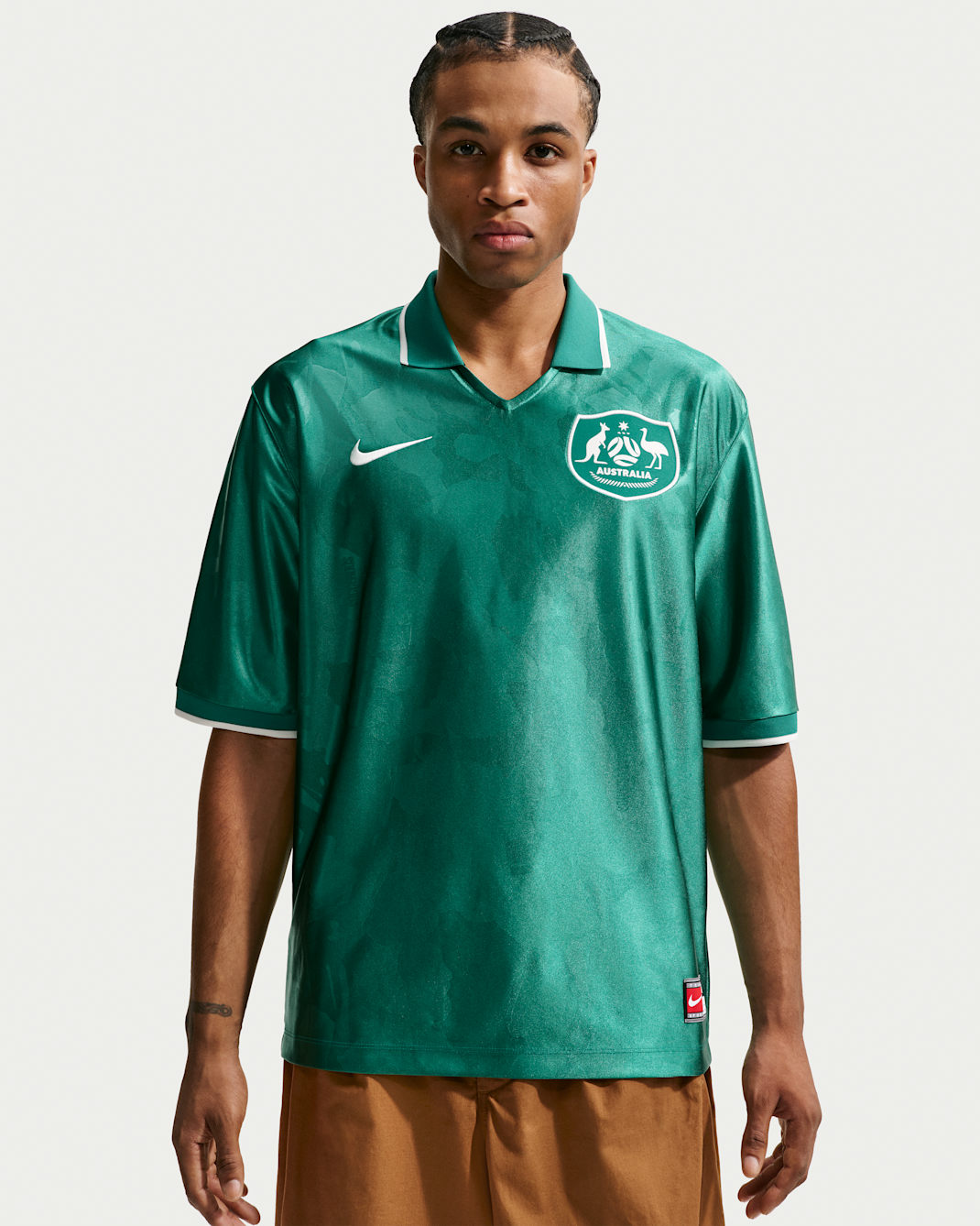 Australia Energy 男款 Nike Dri-FIT 短袖足球上衣 - Mystic Green/Sail